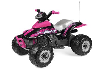 PEG PEREGO CORRAL T-REX 330W PINK w kolorystyce dla dziewczynki