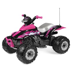 PEG PEREGO CORRAL T-REX 330W PINK w kolorystyce dla dziewczynki