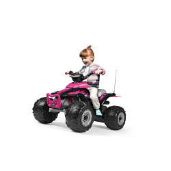 PEG PEREGO CORRAL T-REX 330W PINK w kolorystyce dla dziewczynki