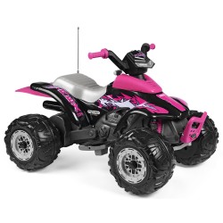 PEG PEREGO CORRAL T-REX 330W PINK w kolorystyce dla dziewczynki