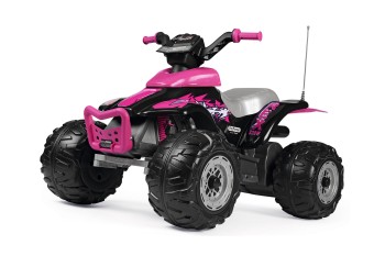 PEG PEREGO CORRAL T-REX 330W PINK w kolorystyce dla dziewczynki