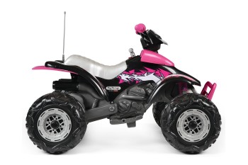 PEG PEREGO CORRAL T-REX 330W PINK w kolorystyce dla dziewczynki