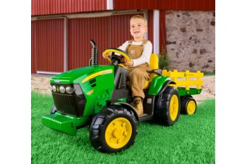 Peg Perego JOHN DEERE GROUND FORCE traktor na akumulator z przyczepą