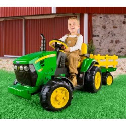 Peg Perego JOHN DEERE GROUND FORCE traktor na akumulator z przyczepą