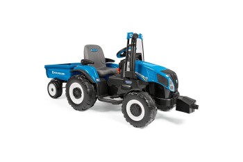 Peg Perego NEW HOLLAND traktor 12V z przyczepą