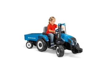 Peg Perego NEW HOLLAND traktor 12V z przyczepą