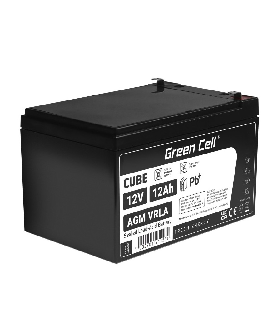 Akumulator Green Cell 12V 12Ah AGM