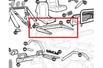 Podstawa pod pałąk tylny gaucho Peg Perego