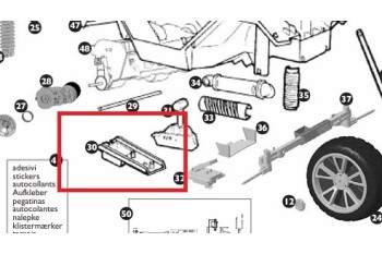 Osłona dolna przewodów gaucho Peg Perego