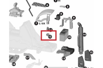 Element układu kierowniczego Traktor Peg Perego