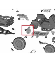 Przekładnia napędowa z silnikiem 0013 Traktor