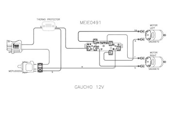 Instalacja elektryczna Gaucho 12V Peg Perego