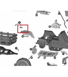 Zaślepki błotników Traktor Peg Perego