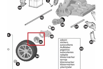 Piasta koła tylnego PRO Peg Perego