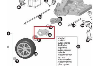 Osłona przekładni napędowej PRO Peg Perego