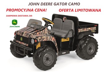Peg Perego JOHN DEERE GATOR CAMO ciężarówka wywrotka na licencji