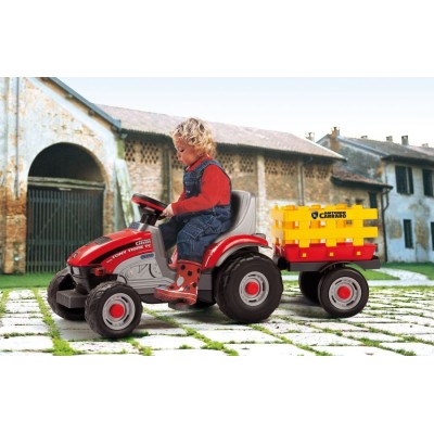 PEG PEREGO MINI TONY TIGRE traktor na pedały z przyczepą